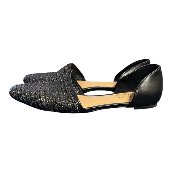LC Lauren Conrad Black Woven D’Orsay Flats – Size 9.5 - Picture 5 of 8